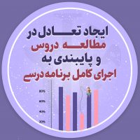 ایجاد تعادل در مطالعه دروس و پایبندی به اجرای کامل برنامه درسی در سال کنکور ایجاد تعادل در مطالعه دروس و پایبندی به اجرای کامل برنامه درسی در سال کنکور